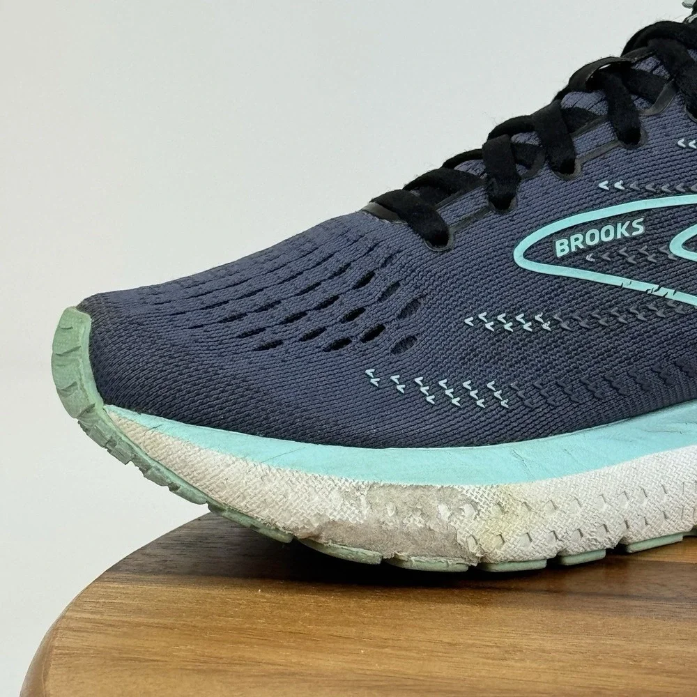 Womens Brooks Glycerin 19 Blue‎ Athletic Comfort Running Sneakers Shoes Size 6.5